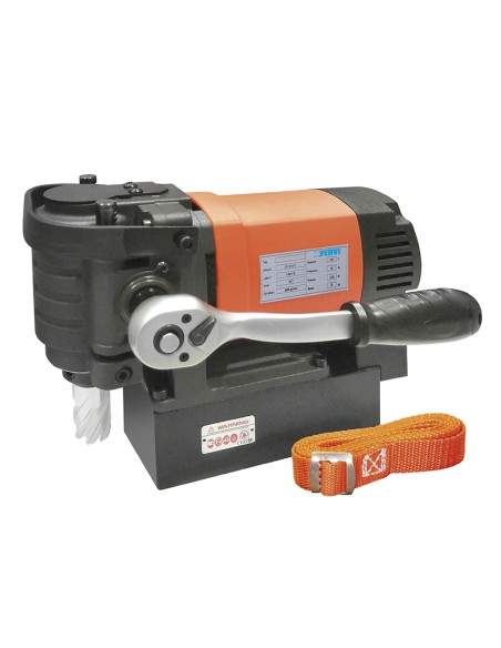 1 - Trapano magnetico orizzontale carotatrice colonna 1900w 230v Fervi 0518/55h