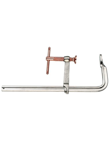 1 - Strettoio a vite in acciaio x meccanica 300  mm Fervi m018/0300