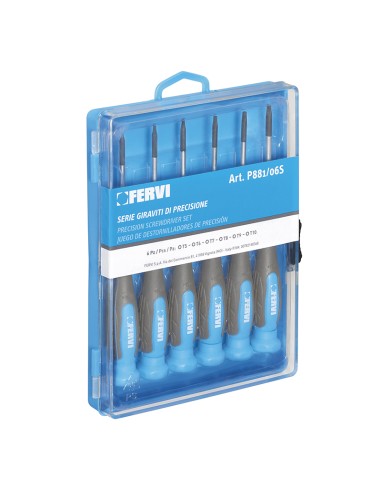 1 - Serie giraviti di precisione torx Fervi p881/06s
