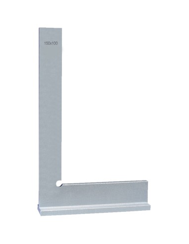Squadra a 90 gradi in acciaio 100x70 mm cappello Fervi s051/100