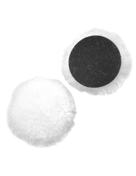 1 - Disco in lana merinos velcrati x lucidare 180 mm  Fervi vdl180