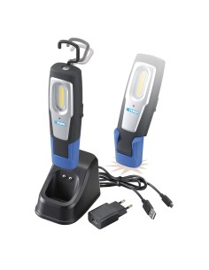 Lampada a led ricaricabile con base magnetica Fervi 0693a