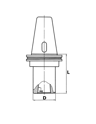 2 - Mandrino fresatrice iso 50 porta punte cm2 Fervi 2a50