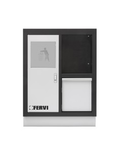 1 - Armadio basso multifunzione 680x458x910 mm per officina Fervi a007/06