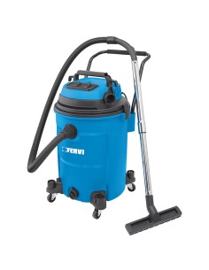 1 - Aspirapolvere aspiraliquidi 60l 2 motori 2800w e accessori Fervi a024/602