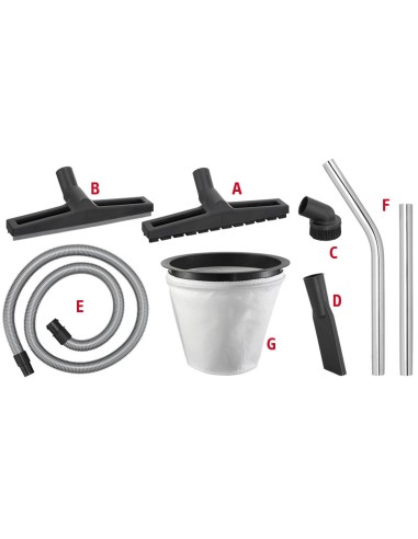 1 - Tubo flessibile di ricambio per aspirapolvere Fervi a040/8037