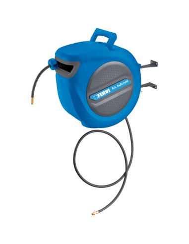 1 - Avvolgitubo autorientrante tubo aria compress 15 mt Fervi a481/30h