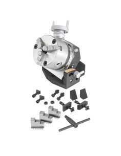 Tavola girevole basculante con mandrino per fresatrice Fervi t017/100