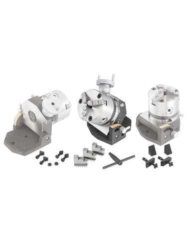 Tavola girevole basculante con mandrino per fresatrice Fervi t017/100