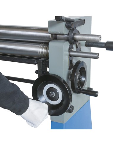 Calandra manuale a 3 rulli per lamiera 1000x2 mm Fervi c022/100