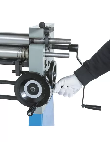 5 - Calandra manuale a 3 rulli per lamiera 1000x2 mm Fervi c022/100