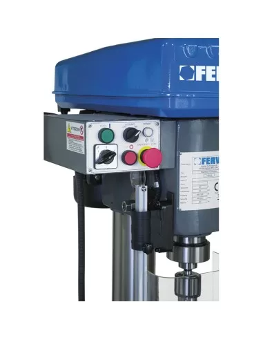 5 - Trapano a colonna ferro trifase trasmissione a cinghia 400v 11 kw Fervi t032da