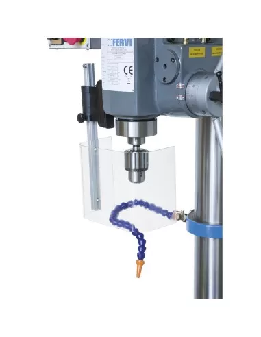 6 - Trapano a colonna ferro trifase trasmissione a cinghia 400v 11 kw Fervi t032da