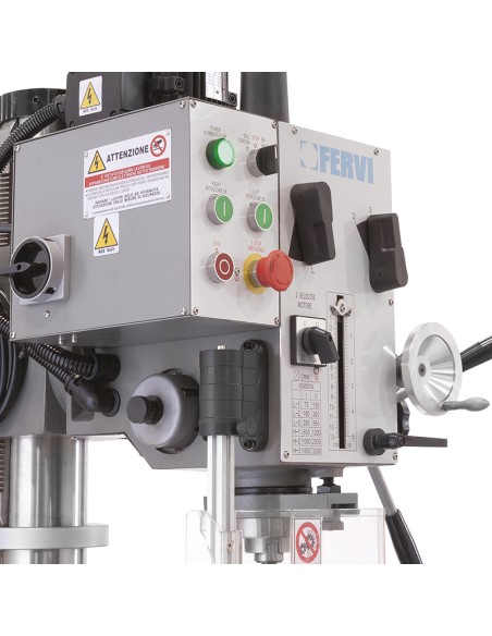 Trapano a colonna da fero ad ingranaggi 400v 15 kw Fervi t041 Trapano a colonna da fero ad ingranaggi 400v 15 kw Fervi t041