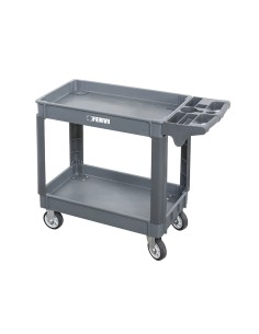 Carrello a 2 vasche polipropilene con ruote Fervi c065/2