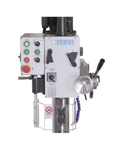 2 - Trapano a colonna da fero ad ingranaggi 400v 15 kw Fervi t041da