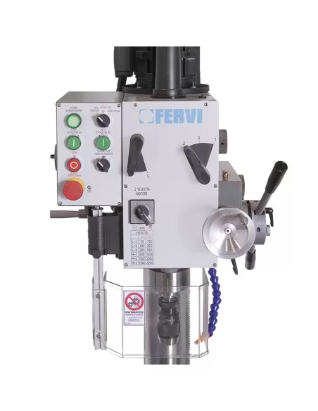 2 - Trapano a colonna da fero ad ingranaggi 400v 15 kw Fervi t041da