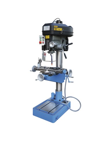 Trapano fresa a colonna con trasmissione a cinghia 400v Fervi t052/400v