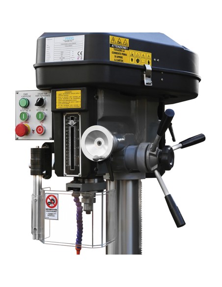 Trapano fresa a colonna con trasmissione a cinghia 400v Fervi t052/400v