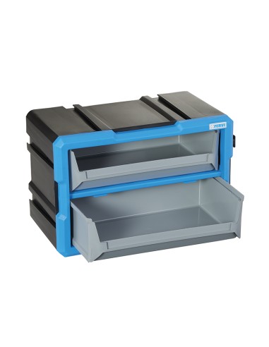 Cassettiera modulare con 2 vassoi estraibili x officina Fervi c086/02t