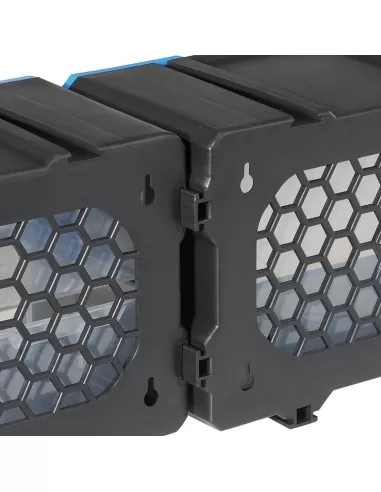 3 - Cassettiera modulare con 2 vassoi estraibili x officina Fervi c086/02t