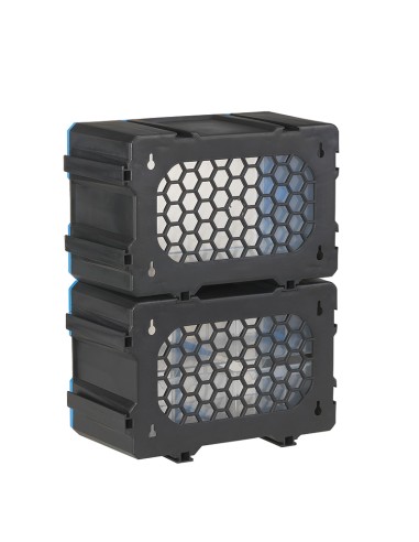 Cassettiera modulare con 2 vassoi estraibili x officina Fervi c086/02t