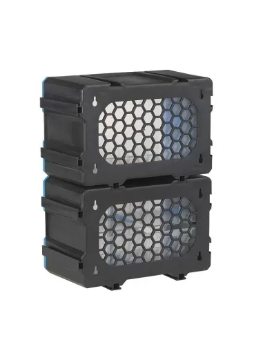 4 - Cassettiera modulare con 2 vassoi estraibili x officina Fervi c086/02t