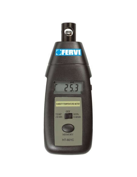 1 - Misuratore digitale di temperatura e umidita' ambiente Fervi t057