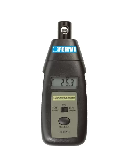 1 - Misuratore digitale di temperatura e umidita' ambiente Fervi t057