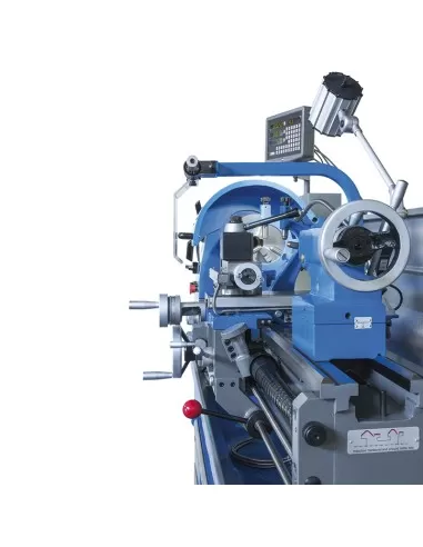 Tornio ferro metallo parallelo ad ingranaggi visualizzatore Fervi t069/400v3a