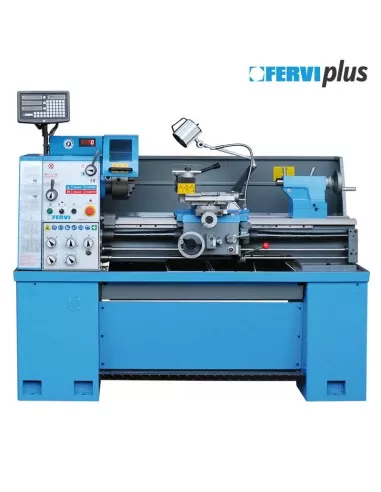 Tornio parallelo inverter con visualizzatore metallo 400v Fervi t070/400v3a15