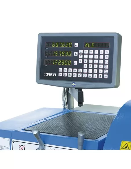 Tornio parallelo inverter con visualizzatore metallo 400v Fervi t070/400v3a15