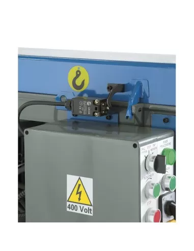 4 - Trapano a colonna per metallo con trasmissione a cinghia 400v Fervi t071