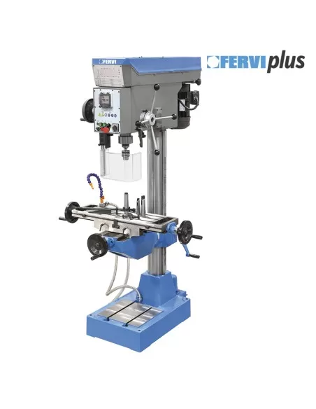 Trapano fresa per metallo con trasmissione a cinghia 400v Fervi t073