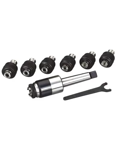 Maschiatore con bussole m3 - m12 cm4 x trapano Fervi m060/4