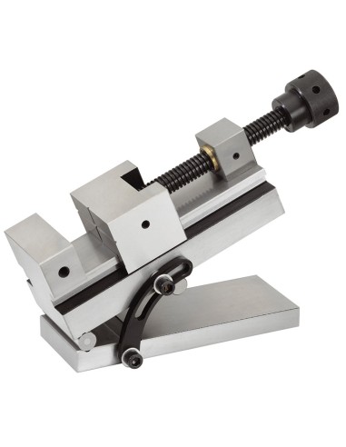 Morsa di precisione in acciaio inclinabile 88 mm Fervi m061