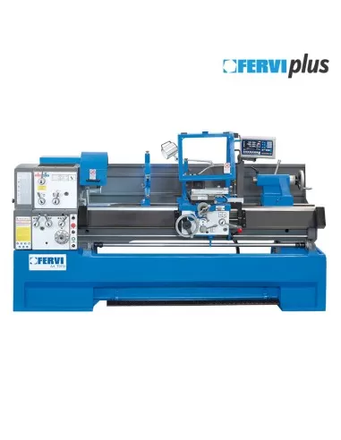 1 - Tornio parallelo inverter con visualizzatore metallo 400v Fervi t075i