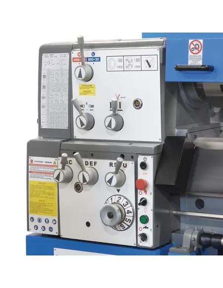 2 - Tornio parallelo inverter con visualizzatore metallo 400v Fervi t075i