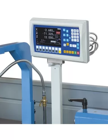 3 - Tornio parallelo inverter con visualizzatore metallo 400v Fervi t075i