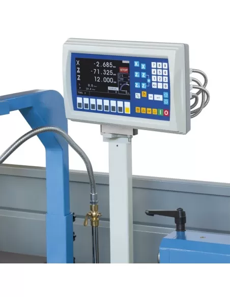 3 - Tornio parallelo inverter con visualizzatore metallo 400v Fervi t075i