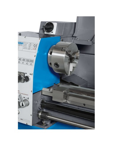 Tornio parallelo 38mm motore 230v ferro metallo Fervi t900