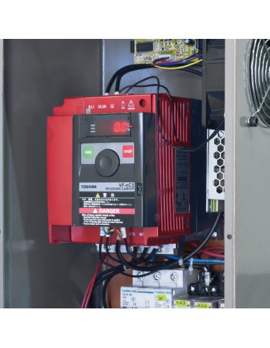 6 - Tornio parallelo con inverter 38mm motore 230v ferro metallo Fervi t940/230vi