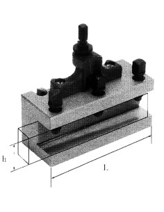 Torretta portautensili sede piana per tornio 25 x 120 mmFervi t00b/d