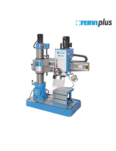 Trapano radiale per metallo con discesa automatica cm4 40mm Fervi tr01/200