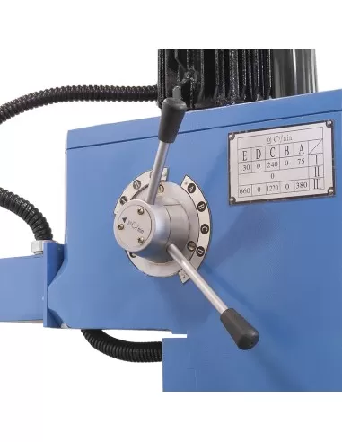 4 - Trapano radiale per metallo con discesa automatica cm4 40mm Fervi tr01/200