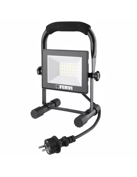 Faretto led 10w da esterno con supporto Fervi 0218/10B
