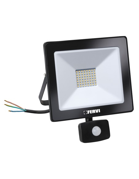 Faretto led 10w da esterno con sensore di movimento e luminosita Fervi 0218/10S