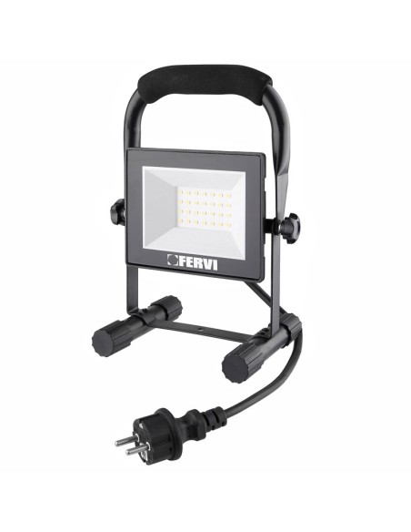Faretto led 20w da esterno con supporto Fervi 0218/20B