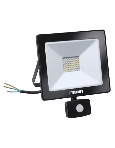 Faretto led 20w da esterno con sensore di movimento e luminosita Fervi 0218/20S