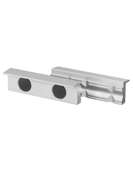 Coppia copriganasce magnetiche in alluminio prisma x morsa 125mm Fervi 0520/125P